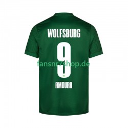VfL Wolfsburg fußball trikot Mohamed Amoura 9 Herren Heim 2025-2026 Kurzarm