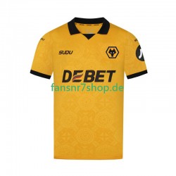 Wolverhampton Wanderers fußball trikot Herren Heim 2025-2026 Kurzarm