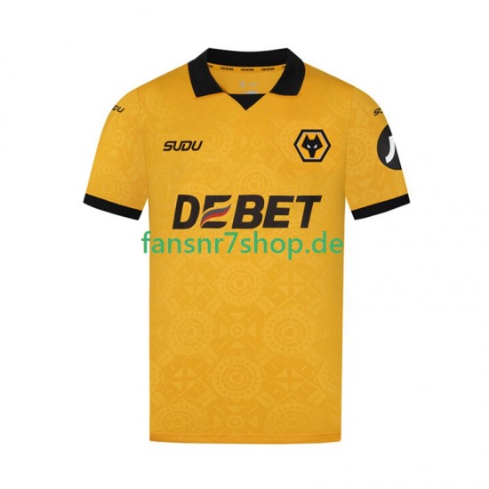 Wolverhampton Wanderers fußball trikot Herren Heim 2025-2026 Kurzarm