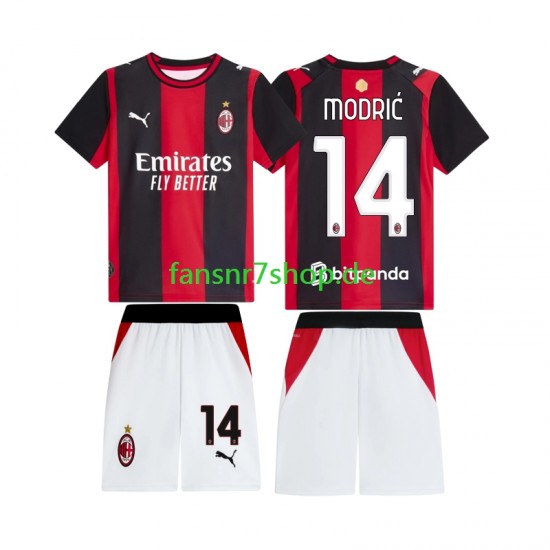 AC Mailand fußball trikot Modrić Luka 14 Kinder Heim 2026-2027 Kurzarm