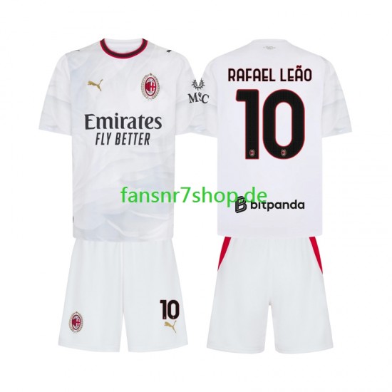 AC Mailand fußball trikot Rafael Leao 10 Kinder Auswärts 2026-2027 Kurzarm AC Mailand fußball trikot Rafael Leao 10 Kinder Auswärts 2026-2027 Kurzarm