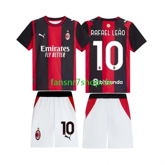 AC Mailand fußball trikot Rafael Leao 10 Kinder Heim 2026-2027 Kurzarm