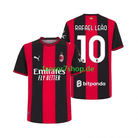 AC Mailand fußball trikot Rafael Leao 10 Herren Heim 2026-2027 Kurzarm