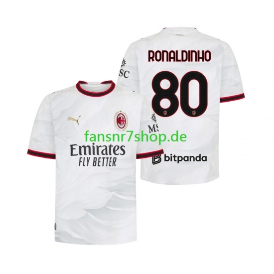 AC Mailand fußball trikot Ronaldinho 80 Herren Auswärts 2026-2027 Kurzarm