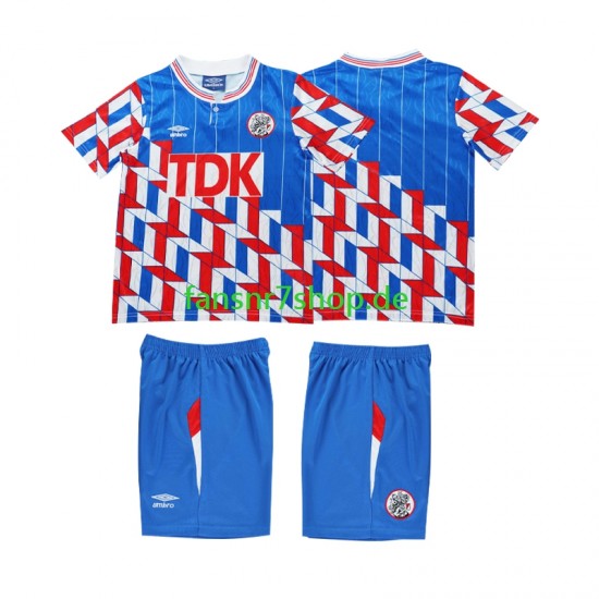 Ajax Amsterdam fußball trikot 1989 Kinder Auswärts Retro 1990 Langarm