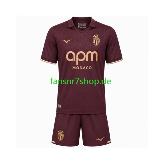 AS Monaco fußball trikot Kinder Auswärts 2026-2027 Kurzarm