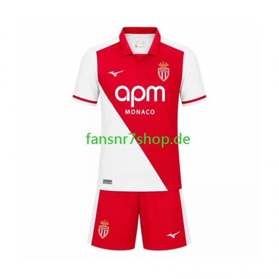 AS Monaco fußball trikot Kinder Heim 2026-2027 Kurzarm