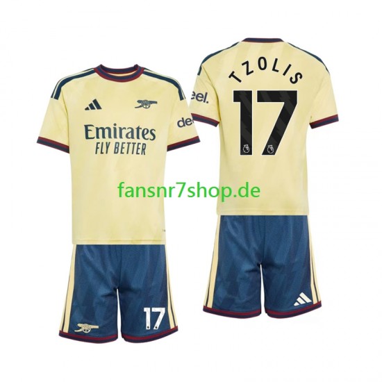 Arsenal fußball trikot Christos Tzolis 17 Kinder Ausweich 2026-2027 Kurzarm