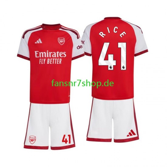 Arsenal fußball trikot Declan Rice 41 Kinder Heim 2026-2027 Kurzarm