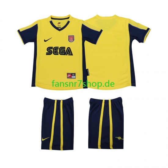 Arsenal fußball trikot 2000 2001 Kinder Auswärts Retro Kurzarm