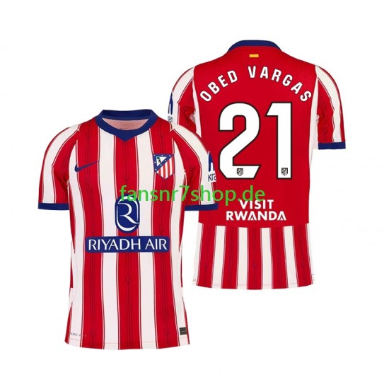Atlético Madrid fußball trikot Obed Vargas 21 Herren Heim 2026-2027 Kurzarm