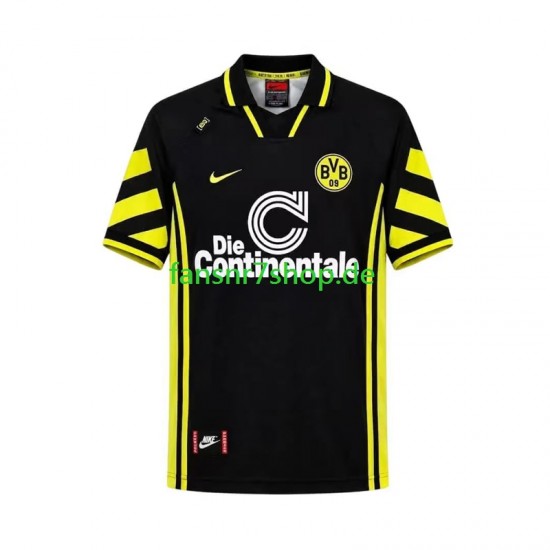Borussia Dortmund fußball trikot 1996 Herren Auswärts Retro Kurzarm