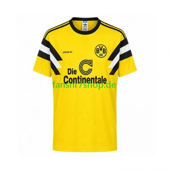 Borussia Dortmund fußball trikot 1989 Herren Heim Retro Kurzarm