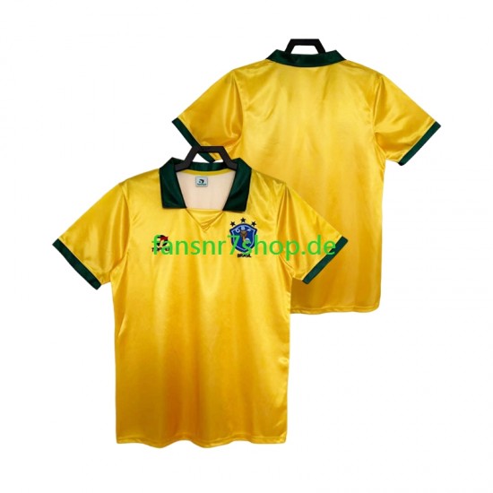 Brasilien fußball trikot 1988 Herren Heim Retro Kurzarm Brasilien fußball trikot 1988 Herren Heim Retro Kurzarm