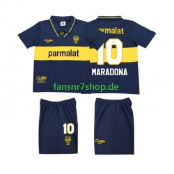 Boca Juniors fußball trikot MARADONA 10 1993 1995 Kinder Heim Retro Kurzarm