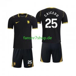 Chelsea fußball trikot Moises Caicedo 25 Kinder Auswärts 2026-2027 Kurzarm