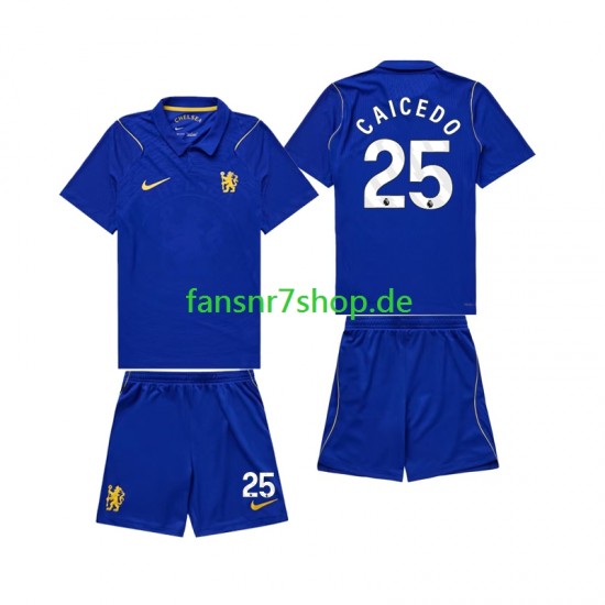 Chelsea fußball trikot Moises Caicedo 25 Kinder Heim 2026-2027 Kurzarm Chelsea fußball trikot Moises Caicedo 25 Kinder Heim 2026-2027 Kurzarm