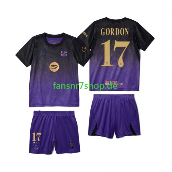 FC Barcelona fußball trikot Anthony Gordon 17 Kinder Auswärts 2026-2027 Kurzarm