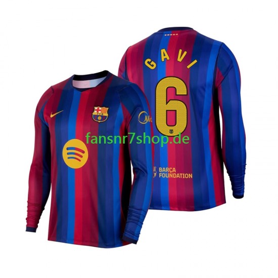 FC Barcelona fußball trikot Gavi 6 Herren Heim 2026-2027 Langarm