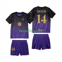 FC Barcelona fußball trikot Karim Adeyemi 14 Kinder Auswärts 2026-2027 Kurzarm