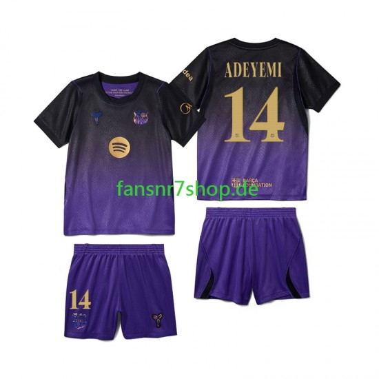FC Barcelona fußball trikot Karim Adeyemi 14 Kinder Auswärts 2026-2027 Kurzarm