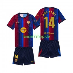 FC Barcelona fußball trikot Karim Adeyemi 14 Kinder Heim 2026-2027 Kurzarm