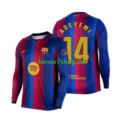 FC Barcelona fußball trikot Karim Adeyemi 14 Herren Heim 2026-2027 Langarm