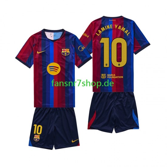 FC Barcelona fußball trikot Lamine Yamal 10 Kinder Heim 2026-2027 Kurzarm