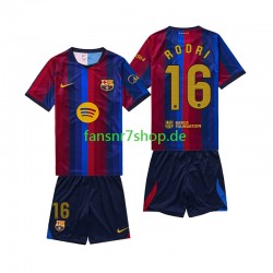 FC Barcelona fußball trikot Rodri 16 Kinder Heim 2026-2027 Kurzarm