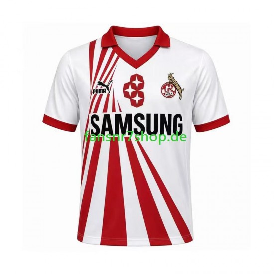 FC Köln fußball trikot 1991 Herren Heim Retro 1990 Kurzarm