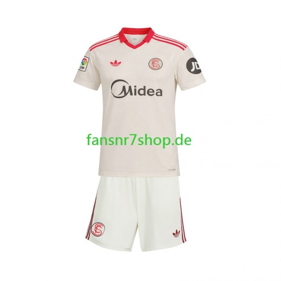 FC Sevilla fußball trikot Kinder Heim Retro 2025-2026 Kurzarm