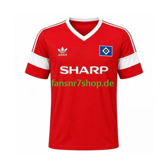 Hamburger SV fußball trikot 1988 Herren Auswärts Retro Kurzarm Hamburger SV fußball trikot 1988 Herren Auswärts Retro Kurzarm