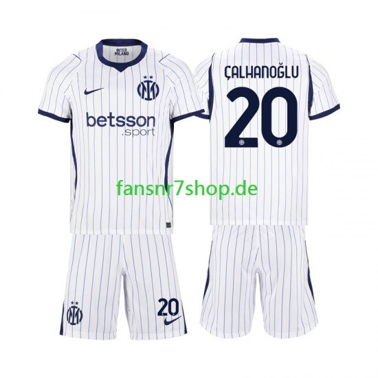 Inter Mailand fußball trikot Hakan Calhanoglu 20 Kinder Auswärts 2026-2027 Kurzarm