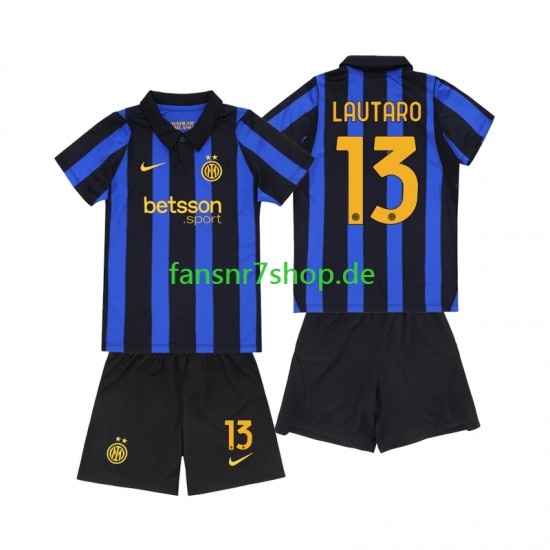 Inter Mailand fußball trikot Lautaro Martinez 13 Kinder Heim 2026-2027 Kurzarm
