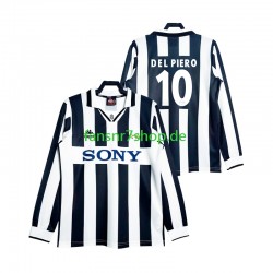 Juventus Turin fußball trikot DEL PIERO 10 1997 Herren Heim Retro Langarm