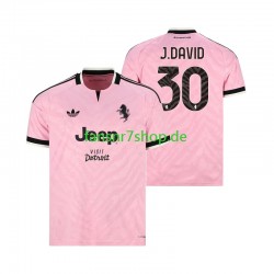Juventus Turin fußball trikot Jonathan David 30 Herren Auswärts 2026-2027 Kurzarm