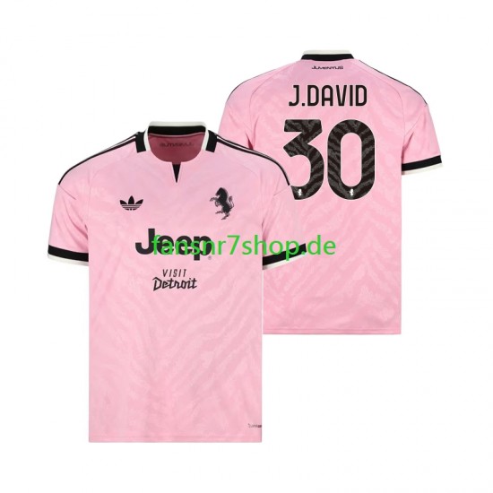 Juventus Turin fußball trikot Jonathan David 30 Herren Auswärts 2026-2027 Kurzarm