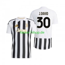 Juventus Turin fußball trikot Jonathan David 30 Herren Heim 2026-2027 Kurzarm