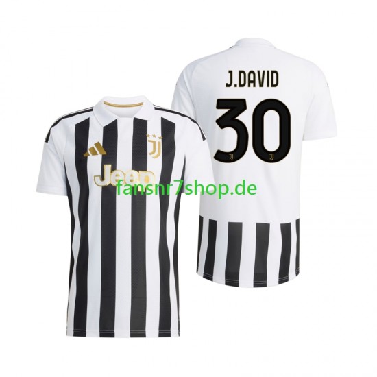 Juventus Turin fußball trikot Jonathan David 30 Herren Heim 2026-2027 Kurzarm