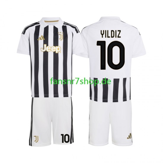 Juventus Turin fußball trikot Kenan Yildiz 10 Kinder Heim 2026-2027 Kurzarm