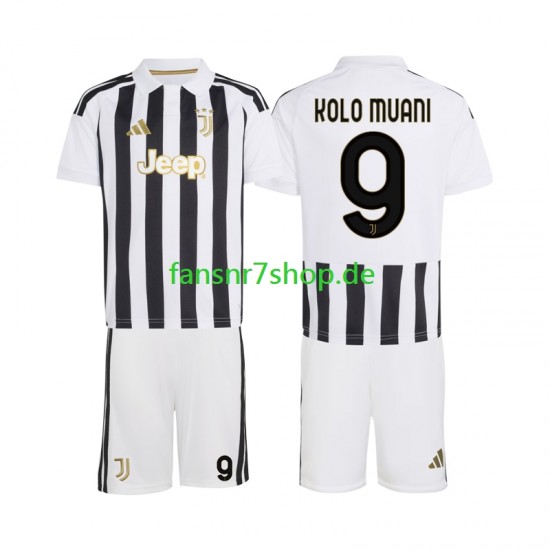 Juventus Turin fußball trikot Randal Kolo Muani 9 Kinder Heim 2026-2027 Kurzarm