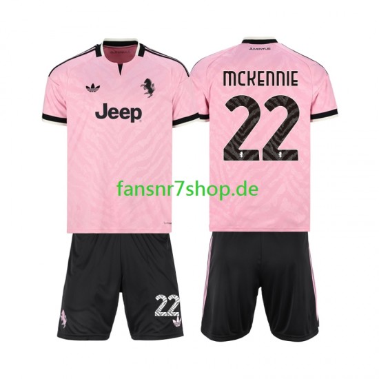 Juventus Turin fußball trikot Weston McKennie 22 Kinder Auswärts 2026-2027 Kurzarm