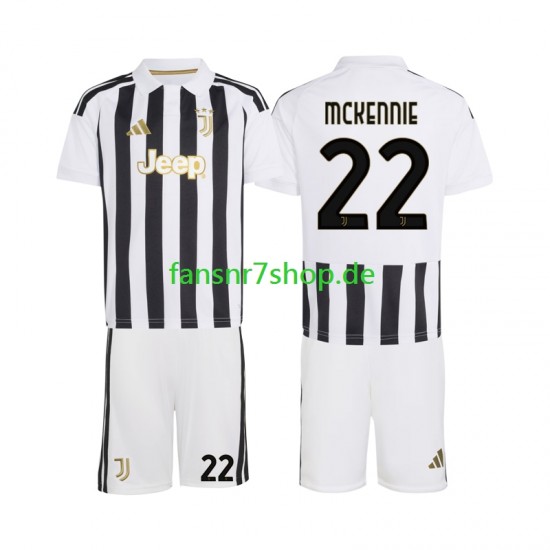 Juventus Turin fußball trikot Weston McKennie 22 Kinder Heim 2026-2027 Kurzarm
