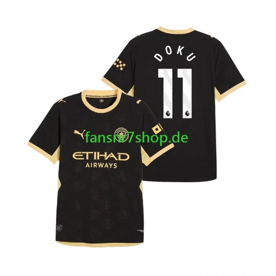 Manchester City fußball trikot Jeremy Doku 11 Herren Auswärts 2026-2027 Kurzarm