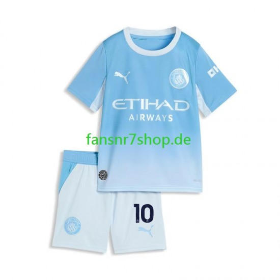 Manchester City fußball trikot Rayan Cherki 10 Kinder Heim 2026-2027 Kurzarm