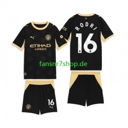 Manchester City fußball trikot Rodri 16 Kinder Auswärts 2026-2027 Kurzarm