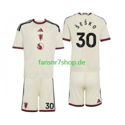 Manchester United fußball trikot Benjamin Sesko 30 Kinder Ausweich 2026-2027 Kurzarm