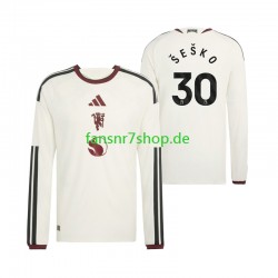 Manchester United fußball trikot Benjamin Sesko 30 Herren Ausweich 2026-2027 Langarm