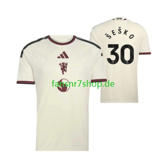Manchester United fußball trikot Benjamin Sesko 30 Herren Ausweich 2026-2027 Kurzarm