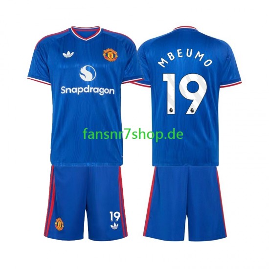Manchester United fußball trikot Bryan Mbeumo 19 Kinder Auswärts 2026-2027 Kurzarm